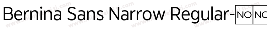 Bernina Sans Narrow Regular字体转换
